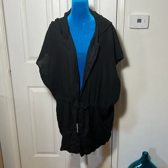 Bryn Walker Linen Hooded Cardigan Small - Picture 1 of 8